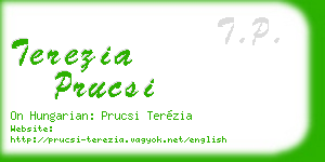 terezia prucsi business card